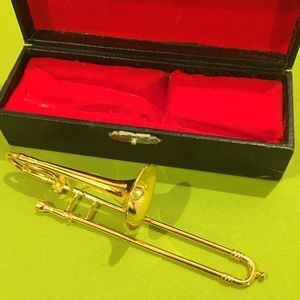 Mini Trombone Decoration/Collectable with box